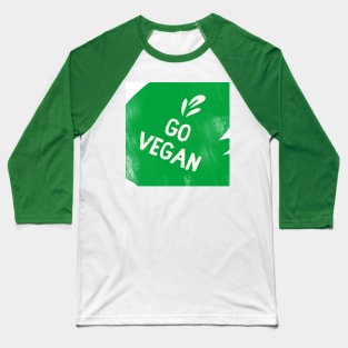 Go Vegan Baseball T-Shirt